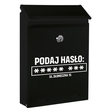 SKRZYNKA POCZTOWA Śmieszne WZORY Własny NADRUK UV