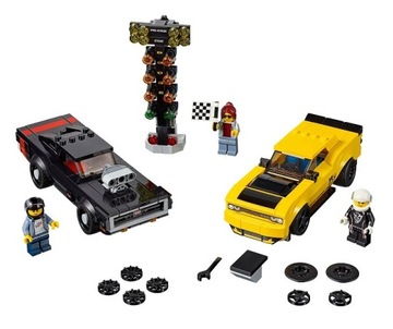LEGO SPEED CHAMPIONS 2018 DODGE CHALLENGER SRT и DODGE CHARGER 1970 75893