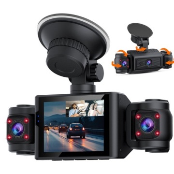 Kamera automobilová 360° 4x Full Hd 1080P G-Sensor Ir Noc Parkování Pl Menu