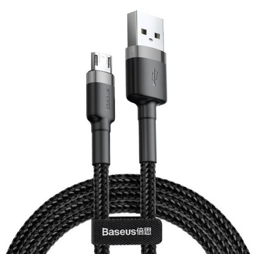 BASEUS Kabel Micro-USB MOCNY DWUSTRONNY WTYK 1 M