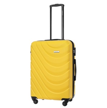 ДОРОЖНАЯ СУМКА, средний чемодан, на колесах, СРЕДСТВЕННЫЙ БАГАЖ, ЛЕГКАЯ, ЖЕЛТАЯ