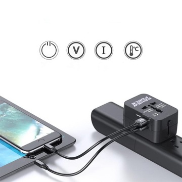 Универсальный адаптер адаптер US UK EU AUST USB World Charger