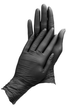 Rękawiczki jednorazowe nitrylowe Zarys easyCARE r. S czarne 100 szt.