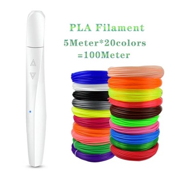 KRFA High quality 3D Pen PLA Filament 3D Printing Pen Support ABS and PLA 1
