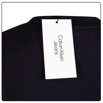 bluza meska czarna bluza bawelniana calvin klein jeans r.XL