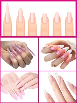 Полигелевые формы для ногтей DUAL FORM трафареты для акрилового геля 120 шт EverShine