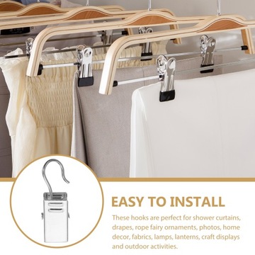 Клипсы для крепления штор. Крючки для крепления ванны