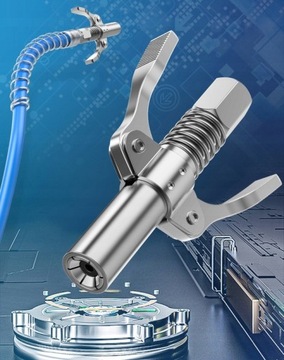 САМОБЛОКИРУЮЩИЙСЯ НАКОНЕЧНИК ДЛЯ СМАЗКИ 10000 PSI ДЛЯ СМАЗОЧНИКОВ KALAMITY + ШЛАНГ