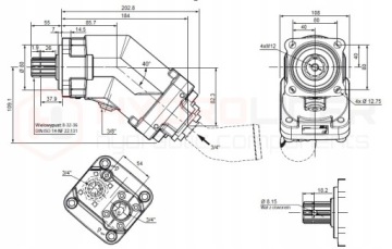 УГЛОВОЙ ПОРШНЕВОЙ НАСОС XPi 41 0523780 HYDRO LEDUC