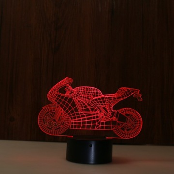 LAMPKA NOCNA 3D MOTOR 2 PILOT PREZENT