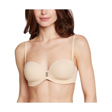 30T Vanity Fair biustonosz Strapless Everyday Bra Beige 85E