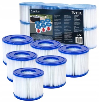 Filtr Filtry Do Pompy Jacuzzi SPA INTEX 29011 Wkład Filtracyjny 6 szt. S1