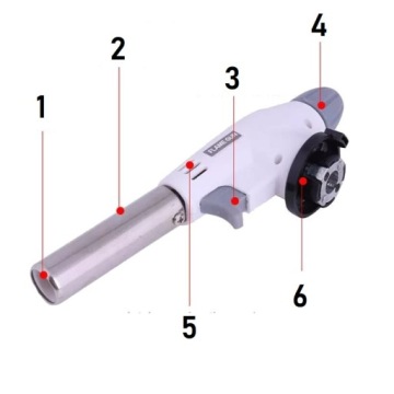 ГАЗОВАЯ ГОРЕЛКА ДЛЯ КАРТРИДЖЕЙ, дымоход PIEZO 1300