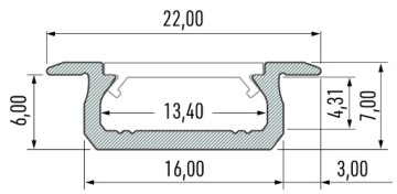 Светодиодные люминесцентные лампы 'Z' PROFILE 1m CURRENT