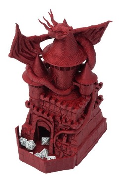 Duży smok na wieży - duża wieża do kości - FatesEnd Game Master Dice Tower