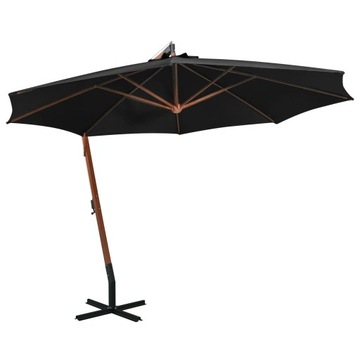 PARASOL OGRODOWY SKŁADANY NA SŁUPKU SOLIDNY NA TARAS OGRÓD BALKON 3,5x2,9 m