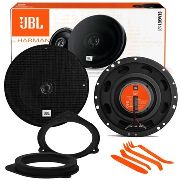 JBL STAGE 1 621 GŁOŚNIKI AUDI A3 A4 B6 B7 A8 PRZÓD