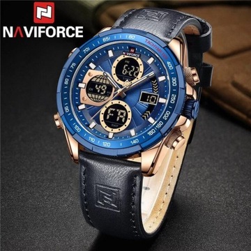 ЧАСЫ МУЖСКИЕ NAVIFORCE NF9197L RG/BE/BE + КОРОБКА