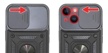 ARMOR CASE для APPLE IPHONE 14 13 Чехол CamShield и ЗАЩИТНОЕ СТЕКЛО