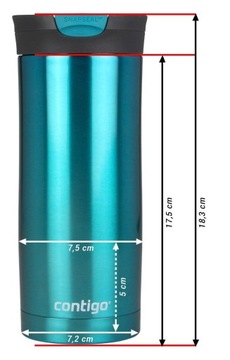 Термокружка Contigo Huron 470 мл Lime Edition