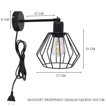Настенная лампа настенной лампы с помощью светодиодного плагина