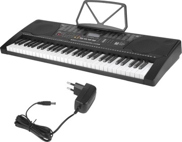 ORGANY ELEKTRONICZNY Z FUNKCJĄ NAUKI GRY KEYBOARD +STATYW