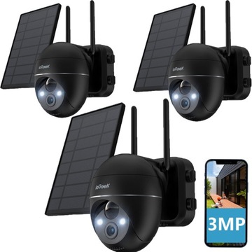 ZEWNĘTRZNA KAMERA SOLARNA OBROTOWA IP WIFI FULL HD
