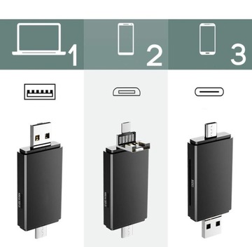 Устройство чтения карт SD MicroSD USB USB-C MICRO USB 1 5 в 1