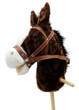 Співочий HOBBY HORSE звук галопу іржання колеса м'який плюш кінь на палиці