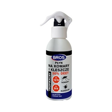 Płyn na komary i kleszcze Bros 50% Deet 130 ml