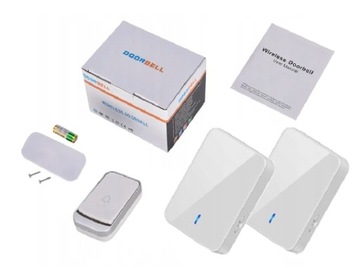 БЕСПРОВОДНОЙ АККУМУЛЯТОРНЫЙ ЗВОНОК ДЛЯ ВОРОТ, РАБОТАЮЩИЙ от АККУМУЛЯТОРОВ С 2 ПРИЕМНИКАМИ