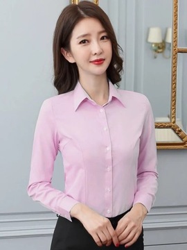 Fashion Women Shirt White Shirt Female Long-sleeve