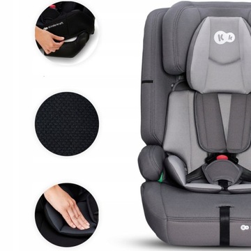 АВТОКРЕСЛО KINDERKRAFT SAFETY FIX 2 I-РАЗМЕР 76-150 СМ СЕРОЕ