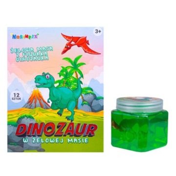 Маса гелева з динозавром T-rex баночка, Norimpex