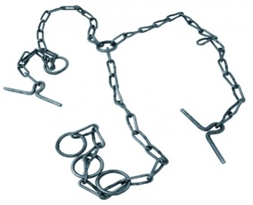 ŁAŃCUCH ŻŁOBOWY OCYNKOWANY DLA BYDŁA 8MM