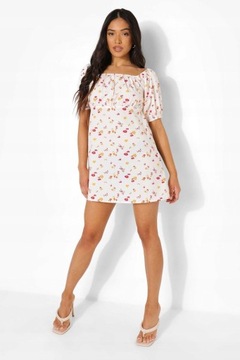 BOOHOO PETITE MINI SUKIENKA KWIATY ZC6 LT6__M