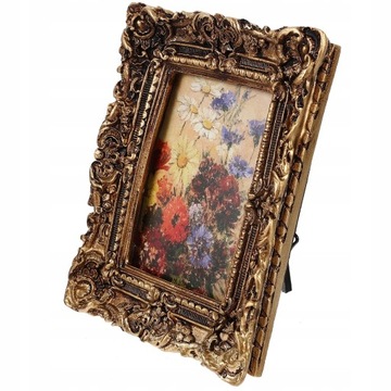 Retro Decor Mosiężna Żywica Ramka Na Zdjęcia Antyk