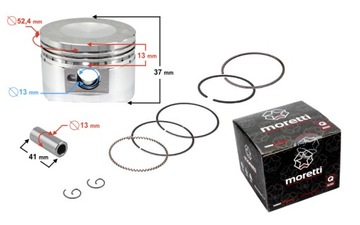 TŁOK MORETTI 110CC MOTOROWER 4T, ŚR.52,4 SW:13 C:1