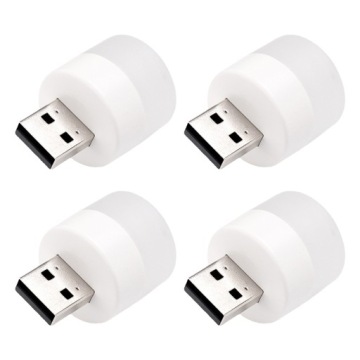 4 шт. простий білий нічник на письмовий стіл з USB