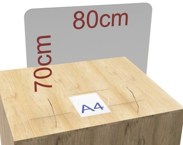 Крышка из оргстекла, защитное стекло, письменный стол, 80х70, охрана труда и безопасность