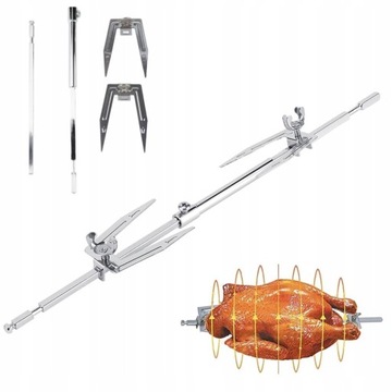 GRILL KIJ DO PIECZENIA WIDELEC OBROTOWY GRILL
