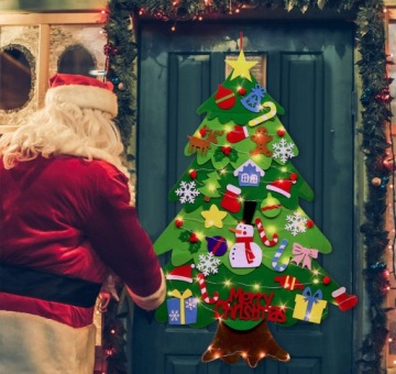 Рождественская елка из фетра Детская елка + светодиод 100 см