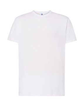 T-shirt KOSZULKA MĘSKA BEZ NADRUKU bawełniana gładka 190g BIAŁA 4XL