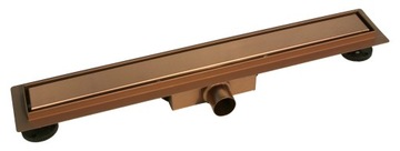 ODPŁYW LINIOWY 80 CM STAL DWUSTRONNY MIEDZIANY