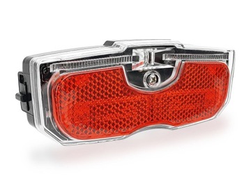 Lampka rowerowa tylna LED na bagażnik - 2 x AA