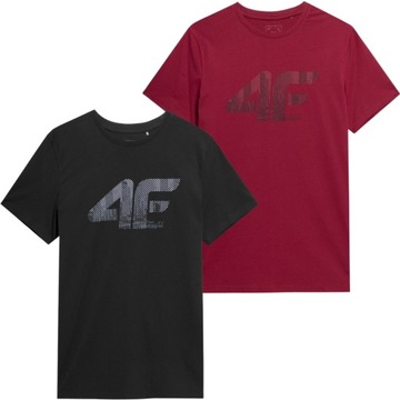 ZESTAW 2X T-SHIRT 4F MĘSKA KOSZULKA Z BAWEŁNY