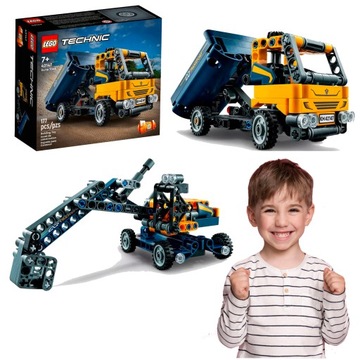 LEGO TECHNICS WYWROTKA KOPARKA CIĘŻARÓWKA 2w1 AUTO
