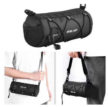 TORBA SAKWA rowerowa WODOODPORNA + pasek na ramię 2l (ZR42)