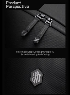 Рюкзак Arctic Hunter B00443 для ноутбука 15,6 дюйма с USB, два отделения, водонепроницаемый