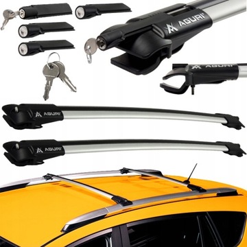 ZAMYKANY BAGAŻNIK DACHOWY BAZOWY NA RELINGI DO SKODA YETI 2009-2013 | 2013-